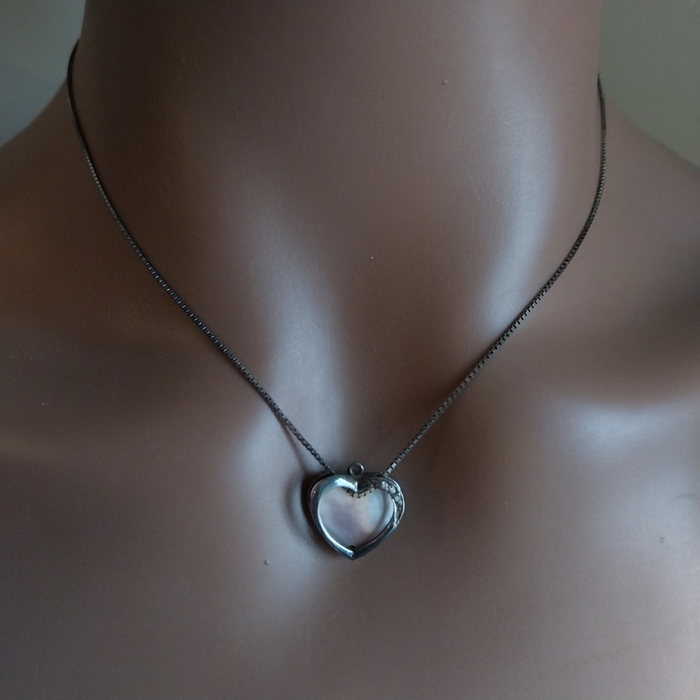 Sterling  Silver Heart Necklace